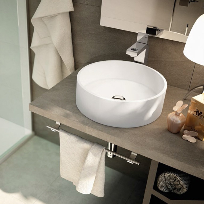washbasin, solid surface, small bathroom