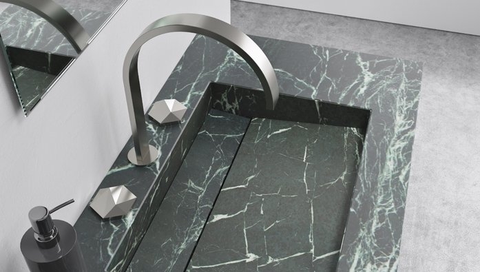 marble washbasin galfia verde