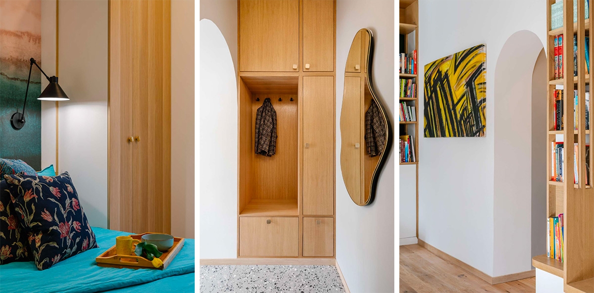 Das Atelier Varenne hat diese kleine Pariser Wohnung umgestaltet, indem es die Raumaufteilung und -nutzung völlig neu überdacht hat