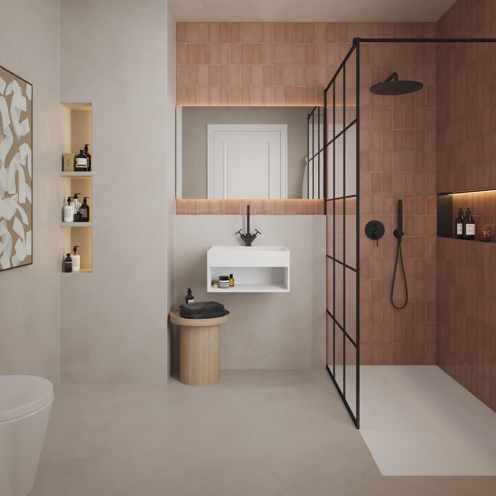 Orion DuPont™ Corian® Ultra Slim Shower Tray