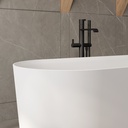 Lyra Corian Design Freestanding Bathtub 160 white Overview