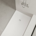 Highland Solid Surface Shower Tray mtm White Side