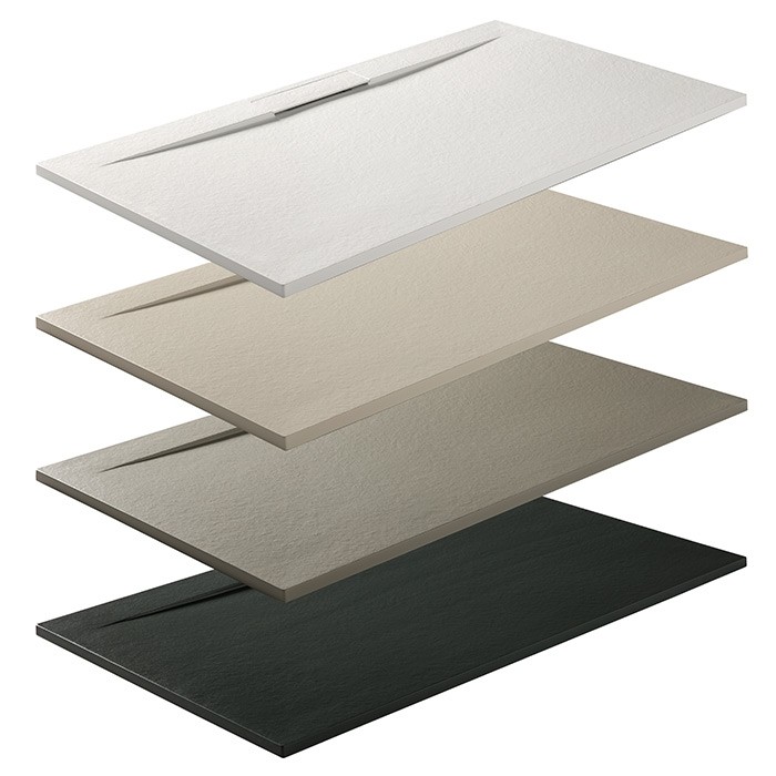 Singapore Solid Surface Shower Tray mtm Grey Top