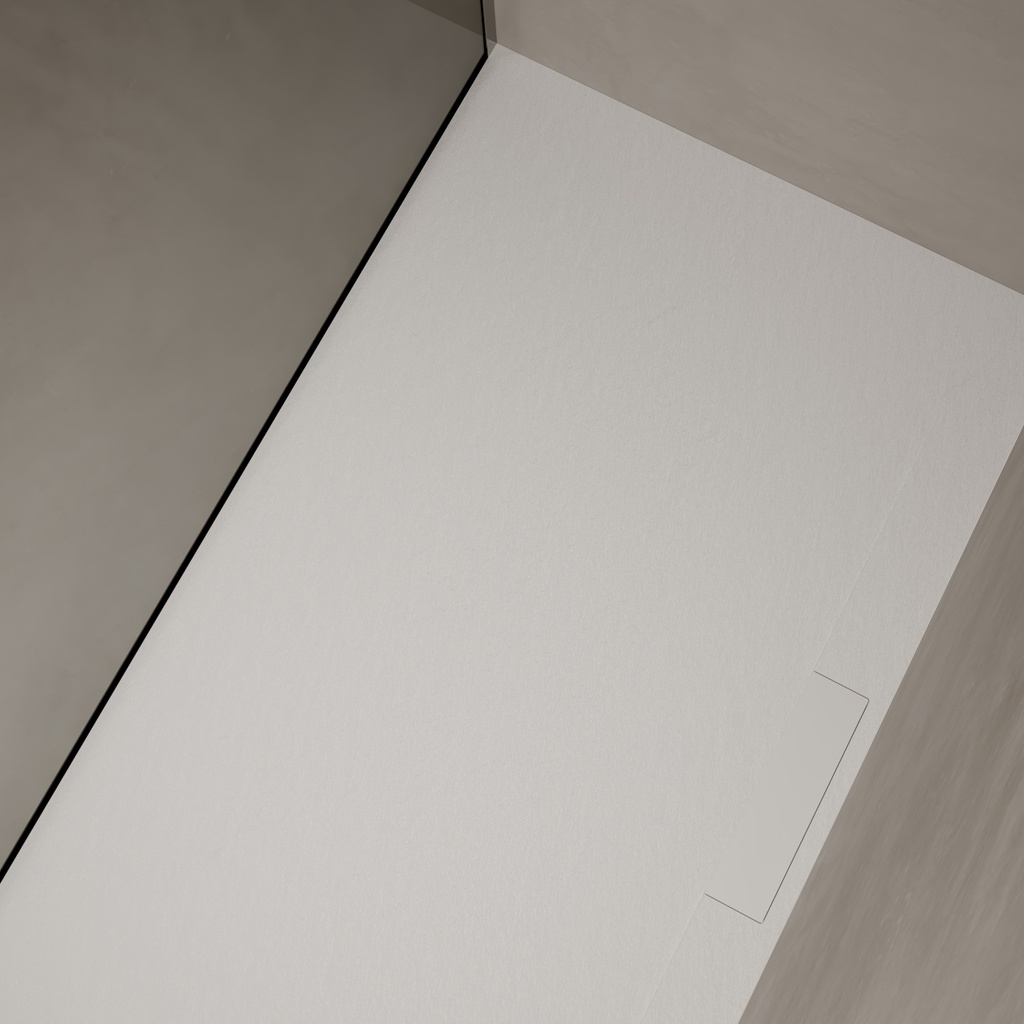 Singapore Solid Surface Shower Tray mtm White Side