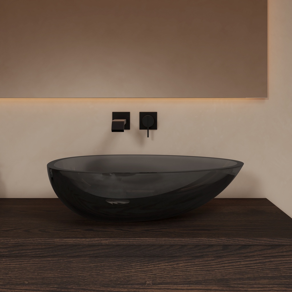 Toulouse Smoky Countertop Washbasin Front