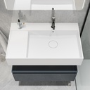 Auriga Corian® Design Wall-Mounted Washbasin - 80cm Right Top