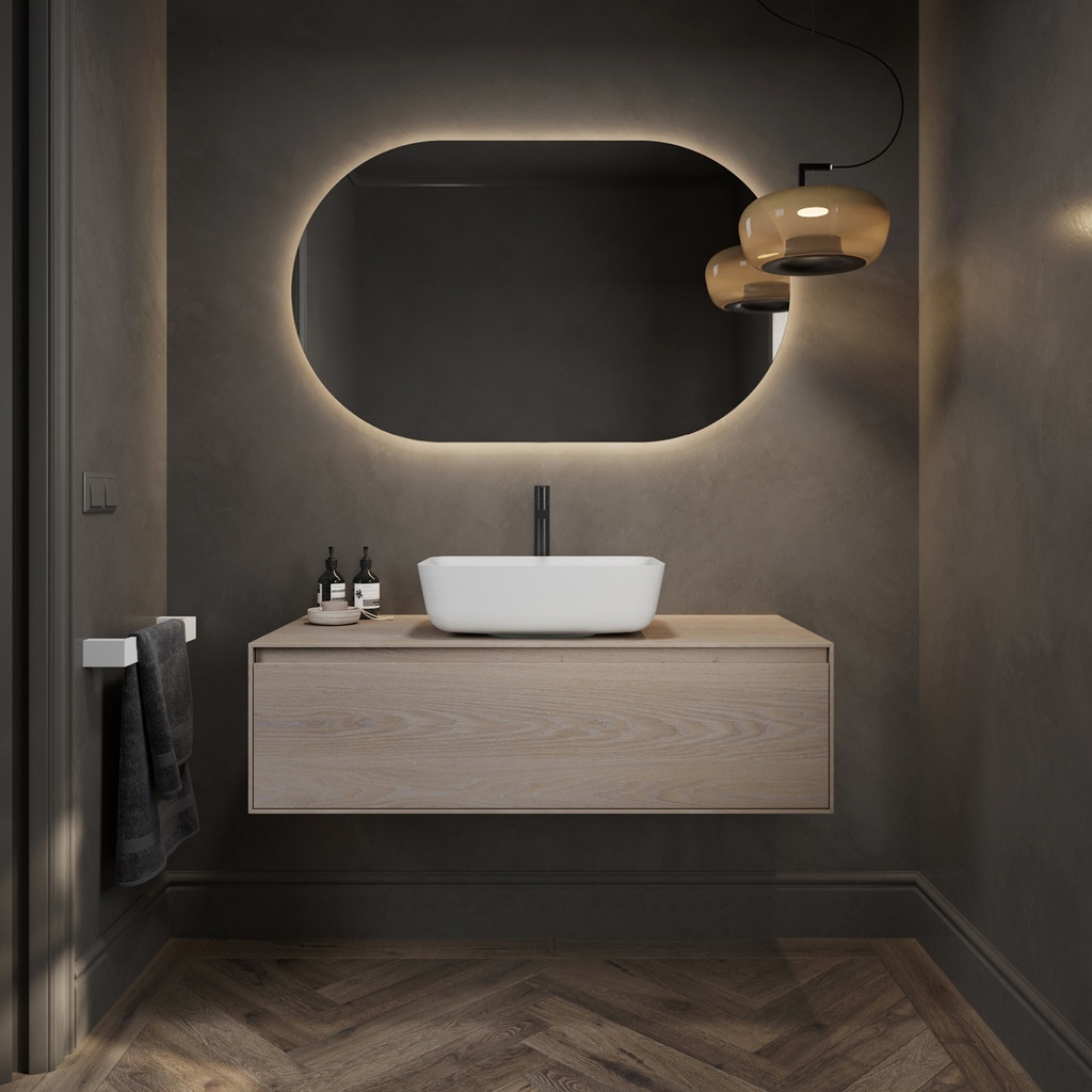 Nebula Corian® Design Countertop Washbasin 47 Front