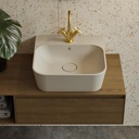 Hydra Corian® Design Wall-Mounted Washbasin 50 Shadow Top