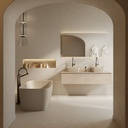 Ursa Plus Corian® Design Countertop Washbasin Shadow 38 Side