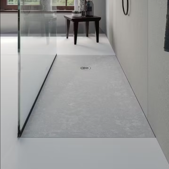 Exelis Made-to-measure Shower Tray from Silestone Top