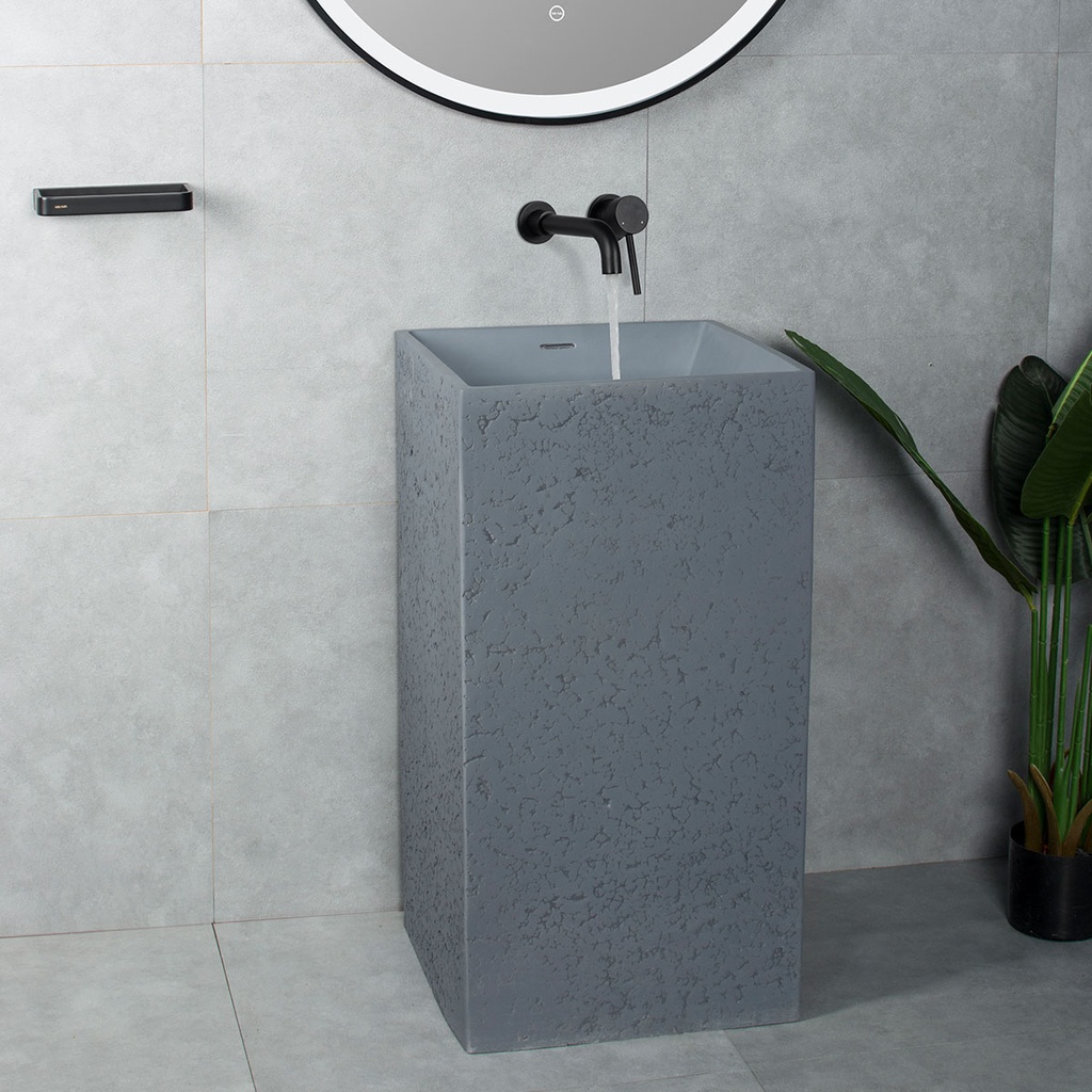 Concrete Freestanding Washbasin Side