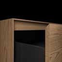 Gaia Wood Edge Bathroom Cabinet | 2 Stacked Drawers |  Handle Detail Pure 45