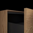 Gaia Wood Edge Vanity Unit with Corian® Basin | 1 Drawer | Handle Detail Pure Push