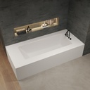 Aquila Bespoke Corner Bathtub in Corian® Side