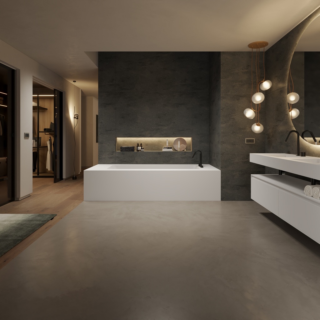 Aquila Bespoke Corner Bathtub in Corian® Overview