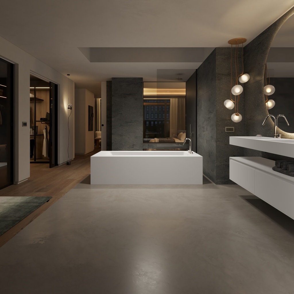 Aquila Bespoke Freestanding Bath in Corian® Overview