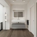 Armony Silestone Single Wall-Hung Washbasin  Iconic White Overview