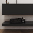 Hemera Classic Floating Bathroom Shelf | Luxe Size RAL 9005 Detail