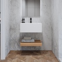Hemera Wood Floating Bathroom Shelf | Mini Size Pure Front