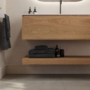 Hemera Wood Floating Bathroom Shelf Pure Detail