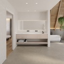 Hemera Wood Floating Bathroom Shelf | Luxe Size Light Overview