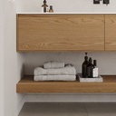 Hemera Wood Floating Bathroom Shelf | Luxe Size Pure Detail