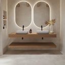 Hemera Wood Floating Bathroom Shelf | Luxe Size Pure Front
