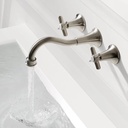 Classic Concealed Two Handle Basin Mixer Tap - Tres