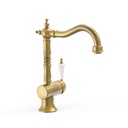 Classic Basin Mixer Tap with Swan Neck - Tres LV