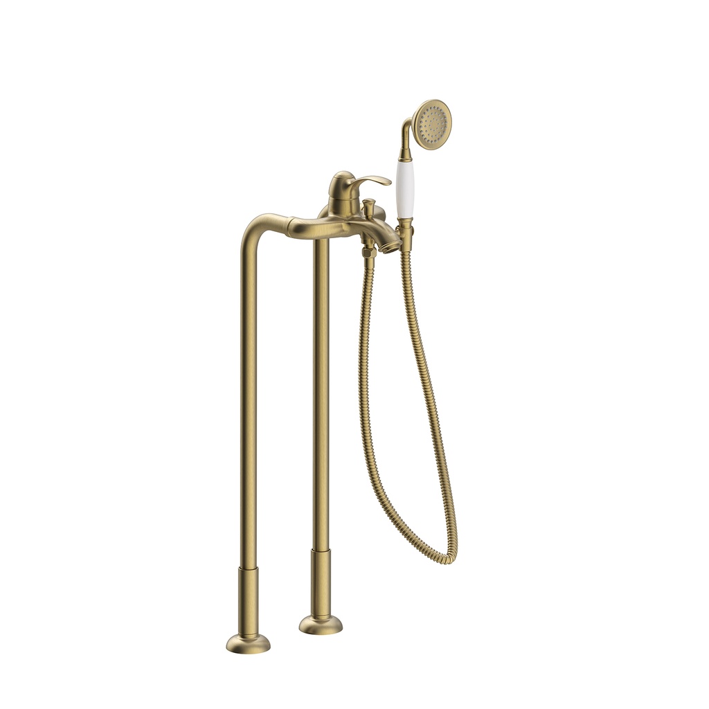 Classic Floor Mounted Mixer Tap for Bath and Shower - Tres LM