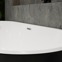 Bruges Freestanding Bathtub Black White 160 Top