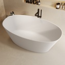 Condate Freestanding Bathtub White 170 Side