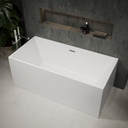 Melbourne Freestanding Bathtub White 150 Side