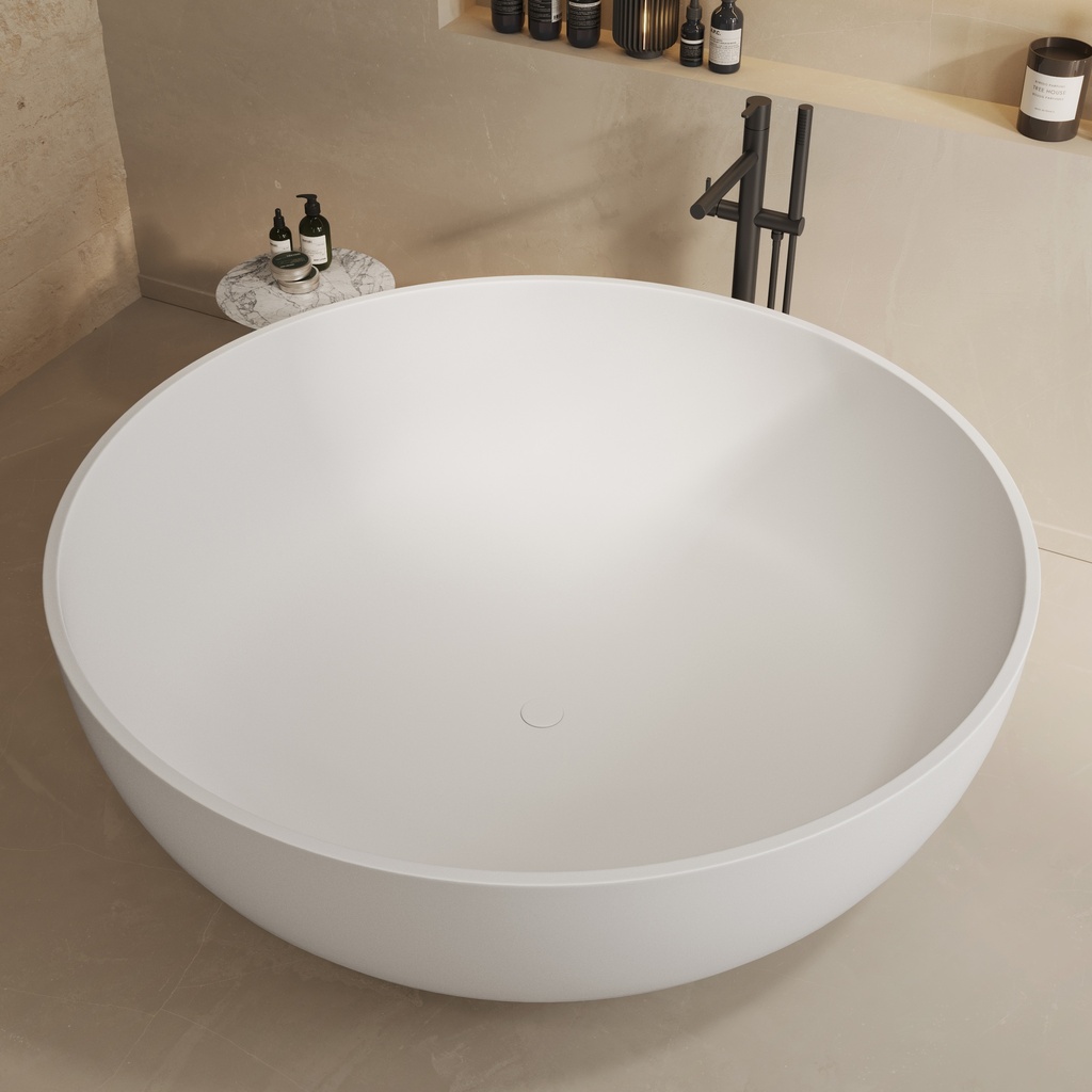 Omega 150 Freestanding Bathtub White 150 Side