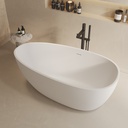 Toulouse Freestanding Bathtub White 150 Side