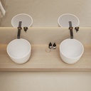 Alyssum Countertop Washbasin White 38  Top
