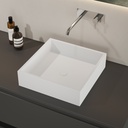 Andromeda Countertop Washbasin White 40  Side