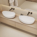 Genova Countertop Washbasin White 65  Side