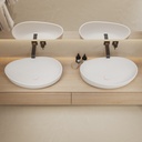 Genova Countertop Washbasin White 65  Top