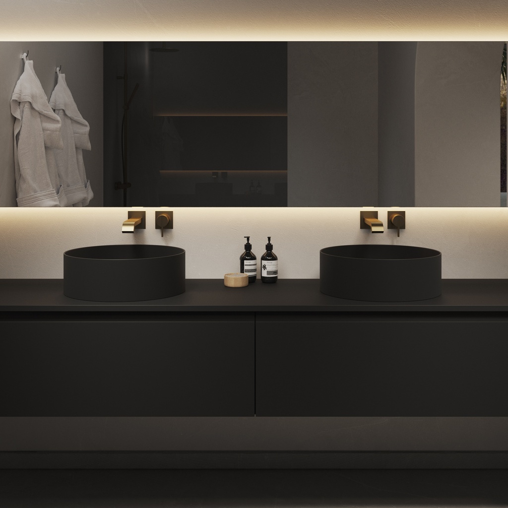 Grenoble Countertop Washbasin Black 40  Overview