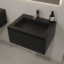 June Wall hung Washbasin Black 60 without Side
