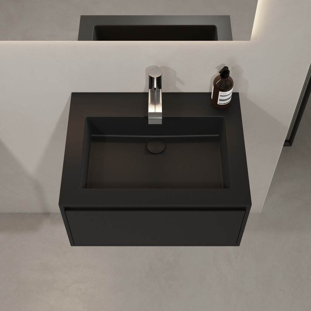 June Wall hung Washbasin Black 60 without Top