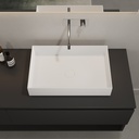Zinnia Countertop Washbasin White 58  Top