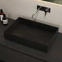 Zinnia Countertop Washbasin Black 58  Side