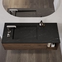 Perseus Marble Single Vanity Top Marquina Marble Top View