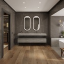 Gaia Corian Edge Bathroom Cabinet 3 Aligned Drawers Ash_Aggregates Std handle Overview