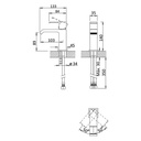 Deck-Mounted Single Lever Washbasin Tap - 1820101 Bruma td