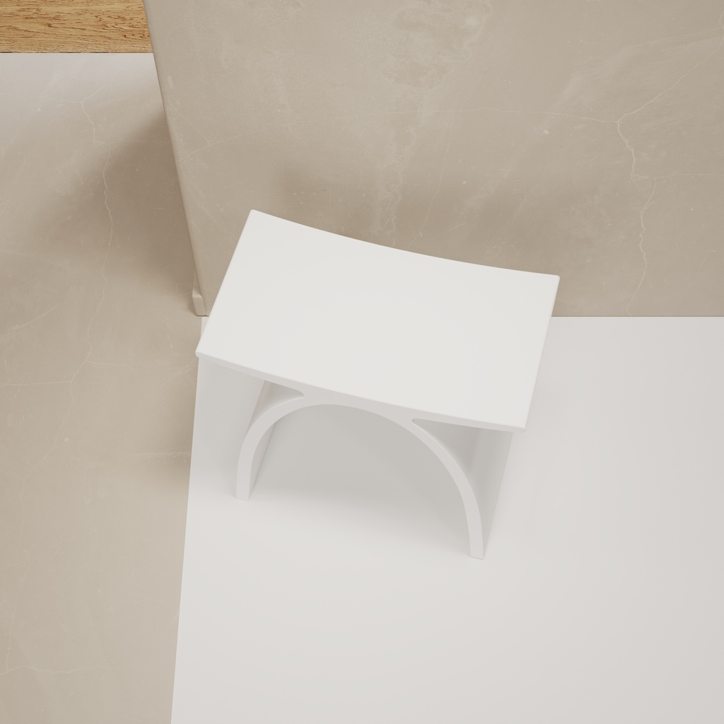 sapporo bathroom stool White 42 Top