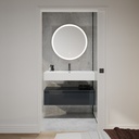 Auriga Corian Design Wall hung Washbasin   100cm White 100  Overview