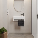 Perseus Corian Wall hung Washbasin White 50  Overview